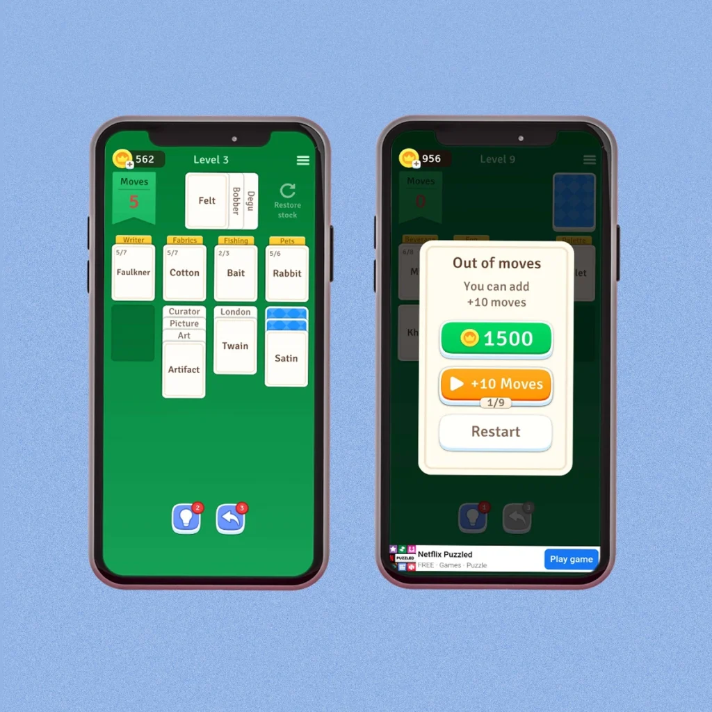 Solitaire Associations Journey